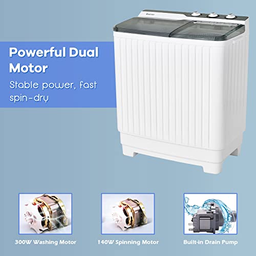 TANGZON Portable Twin Tub Washing Machine Combo