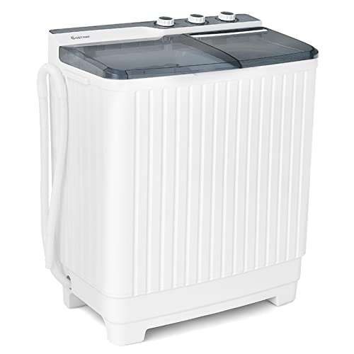 COSTWAY Portable Twin Tub Washing Machine and Dryer