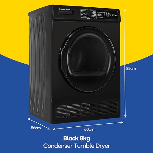 Russell Hobbs 8kg Condenser Tumble Dryer - Black