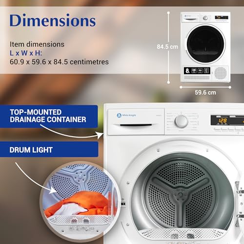 White Knight 8kg Condenser Sensor Tumble Dryer
