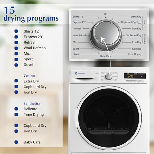 White Knight 8kg Condenser Sensor Tumble Dryer