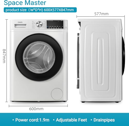 CHiQ 10KG Slim Front Load Washing Machine