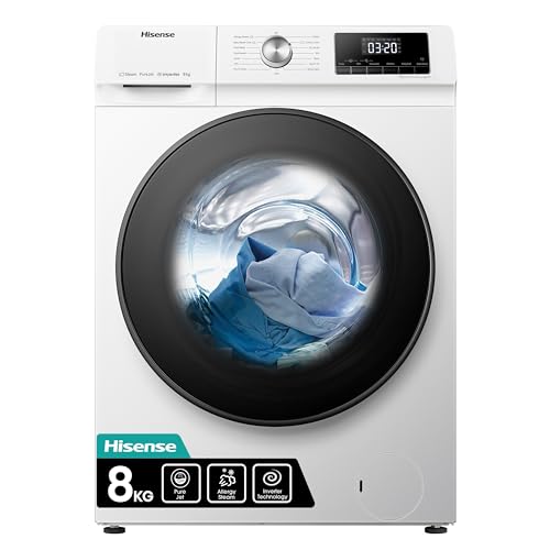 Hisense 8kg Front Load Washer Dryer - White