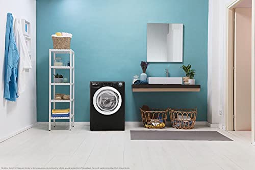 Candy Smart Pro Washer Dryer, 9Kg Wash, Black