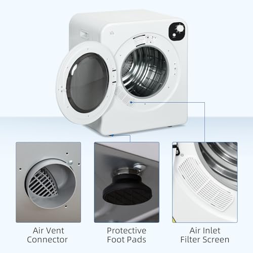 HOMCOM 6kg Portable Vented Tumble Dryer