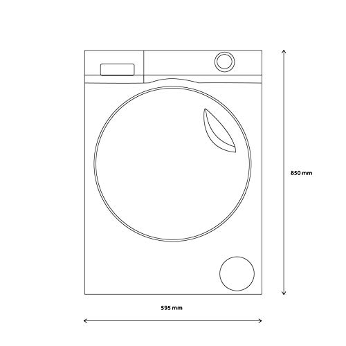 Haier Freestanding Washer Dryer, 10kg Wash, 1400RPM