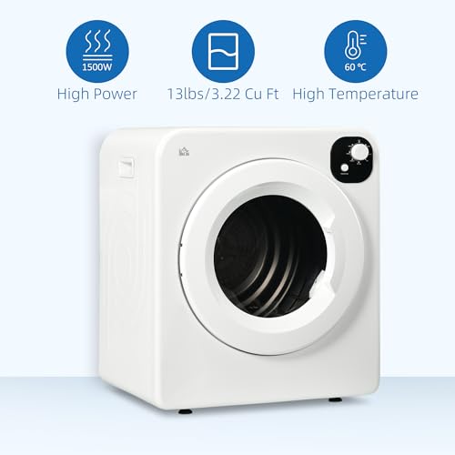 HOMCOM 6kg Portable Vented Tumble Dryer