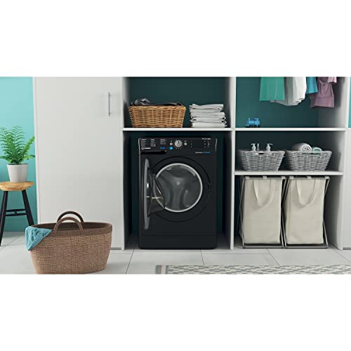 Indesit 8kg Washer Dryer 1400rpm - Black
