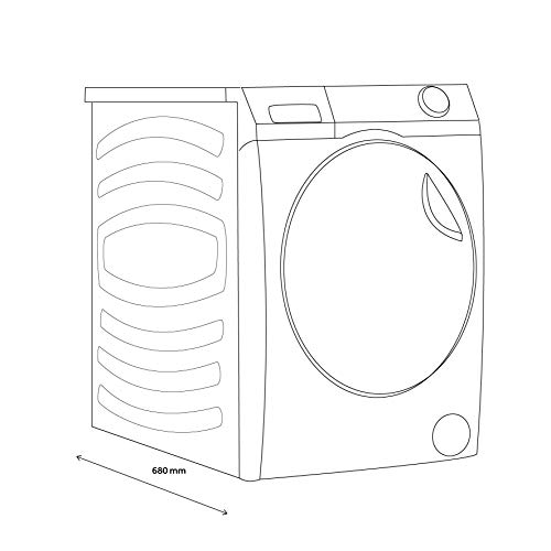 Haier HWD120-B14979 Freestanding Washer Dryer, 12kg/8kg