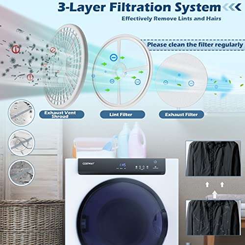 COSTWAY 4KG Compact Vented Tumble Dryer