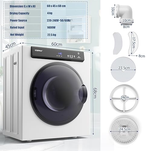 COSTWAY 4KG Compact Vented Tumble Dryer