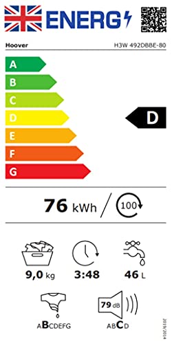Hoover H-Wash 300 9kg Freestanding Washing Machine