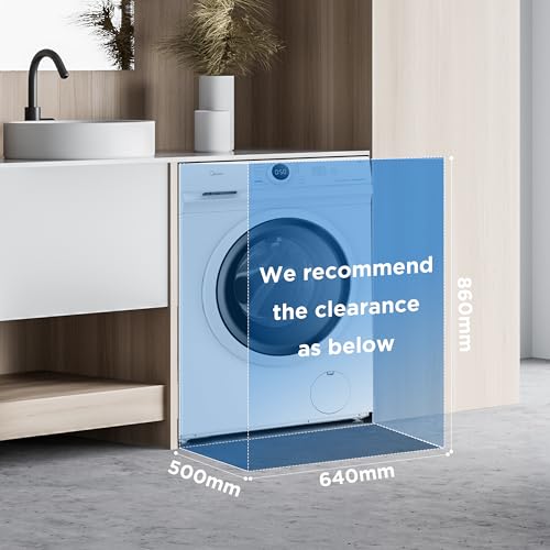 Midea MF10EW80BA 8kg Freestanding Washing Machine