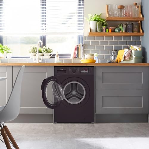 Beko 9kg Washing Machine with Quick Wash, Black