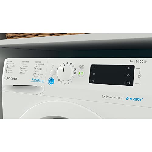 9kg Freestanding Washing Machine, 1400rpm, White