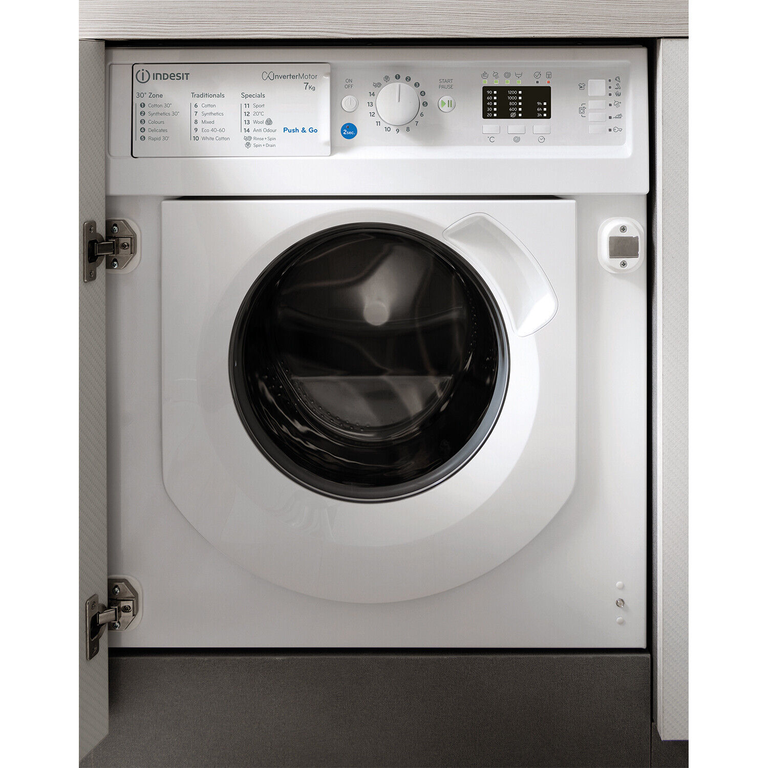 Indesit 7kg Integrated Washing Machine - White