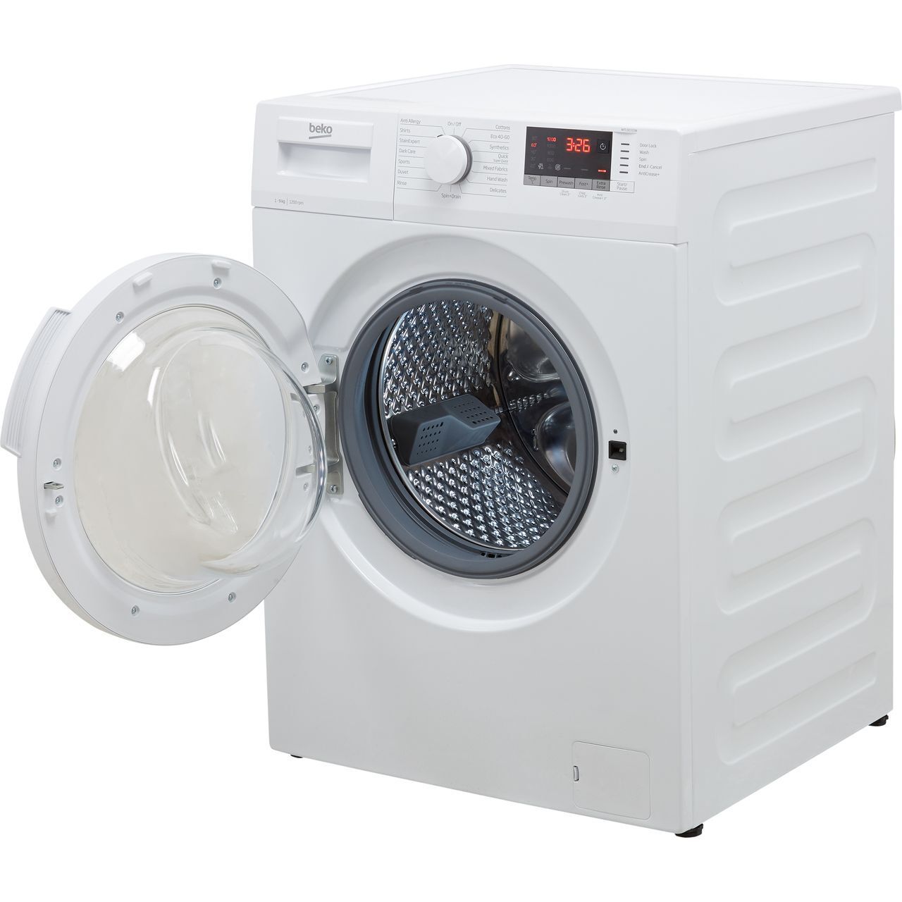 Beko 9kg Washing Machine 1200 rpm - White