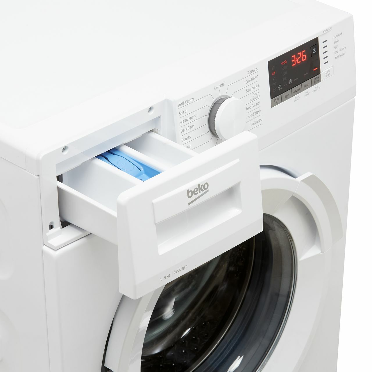 Beko 9kg Washing Machine 1200 rpm - White