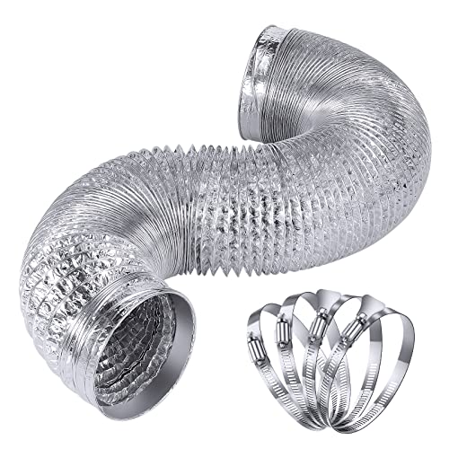 Heavy Duty Flexible Dryer Vent Duct Hose 8ft