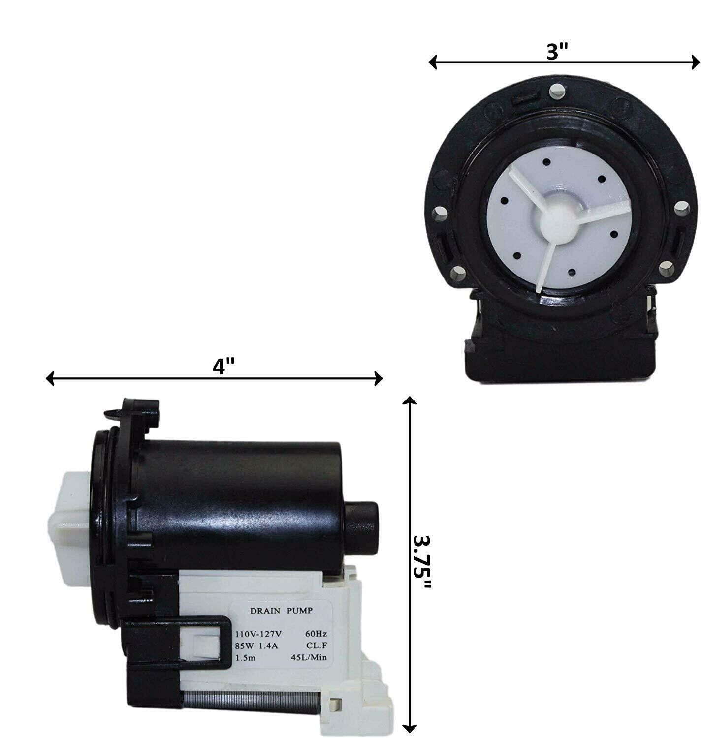 LG Front Loader Washer Dryer Combo Drain Pump Motor