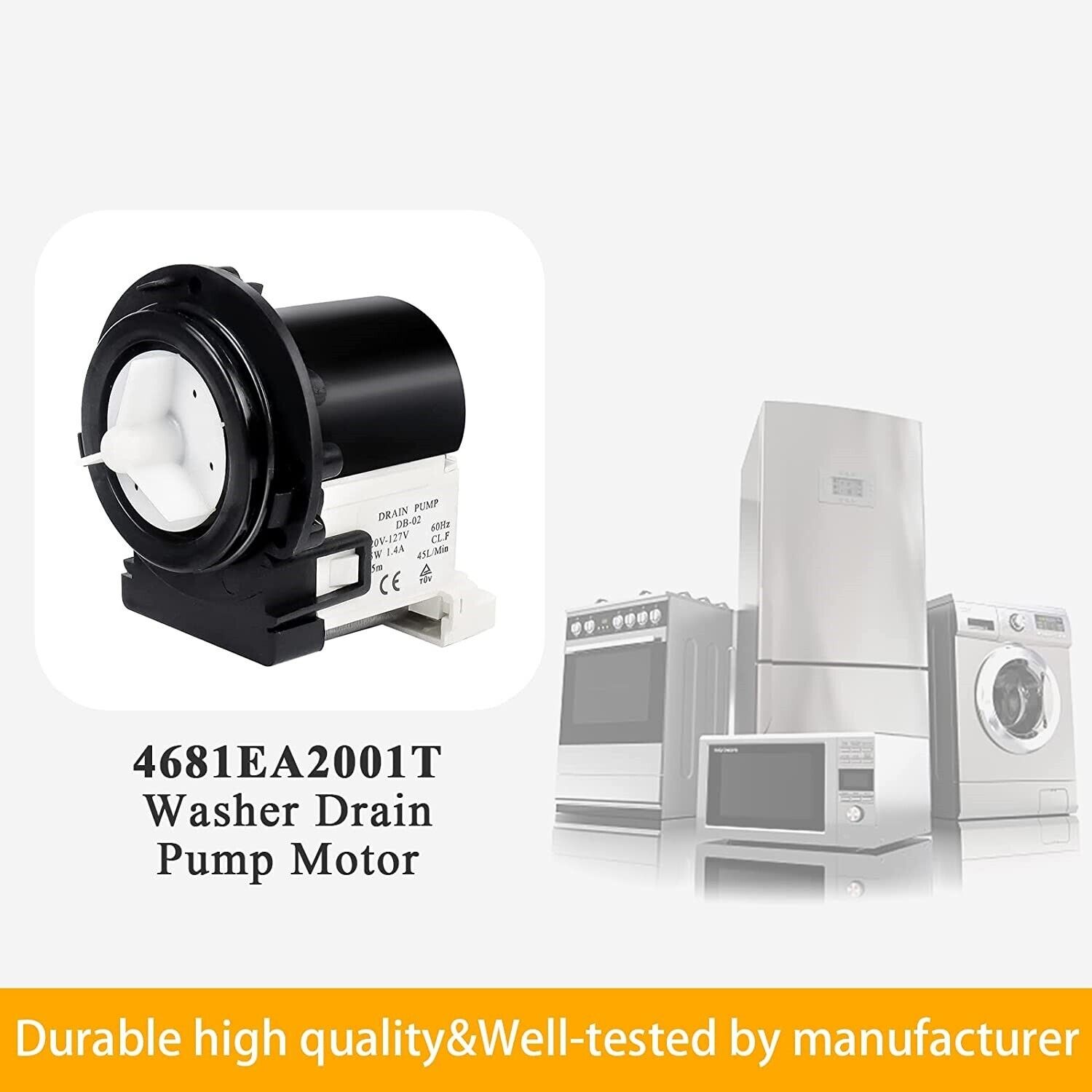 LG Front Loader Washer Dryer Combo Drain Pump Motor