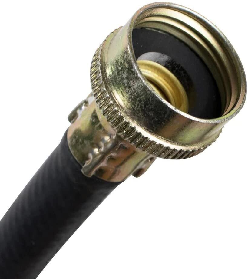 Kelaro Black Rubber Washing Machine Hoses (4-10 Feet)