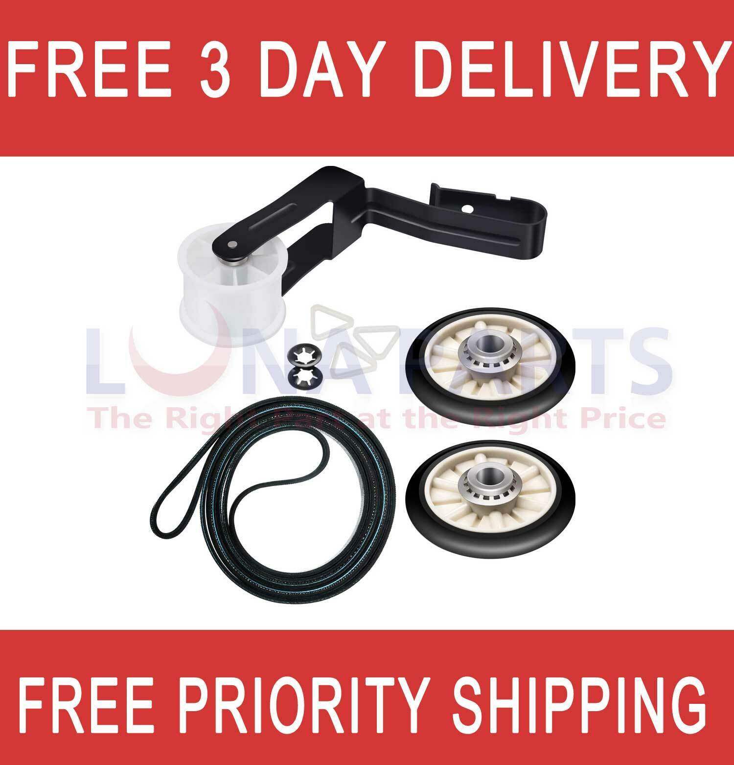 Dryer Belt Pulley Kit for Compatible Models
