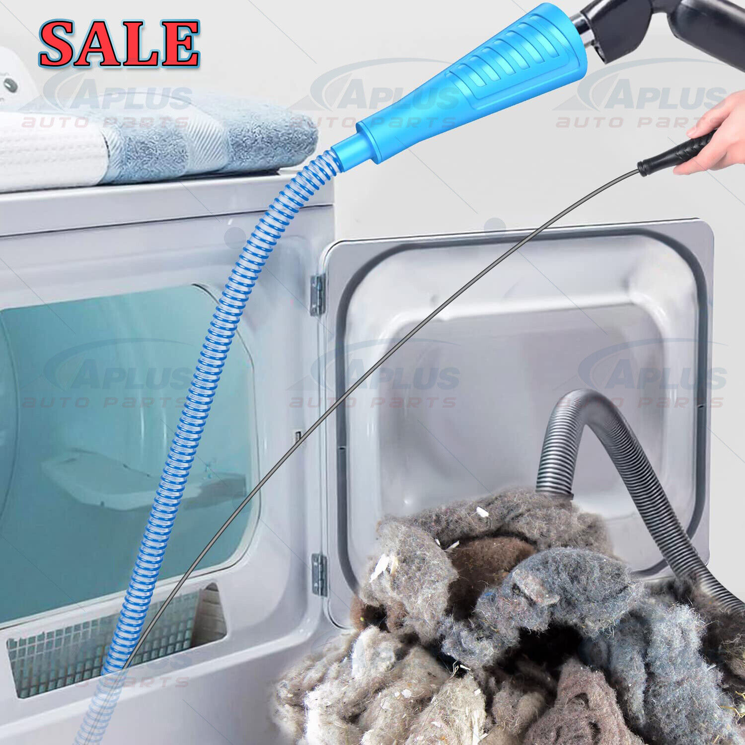 Bendable Dryer Vent Cleaner Kit with Guide
