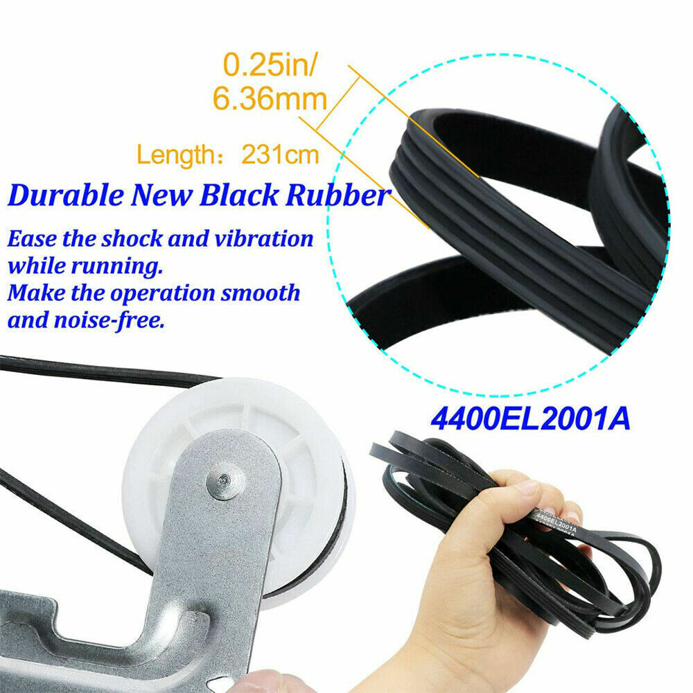 LG Kenmore Dryer Repair Kit: Drum Roller, Belt, Pulley
