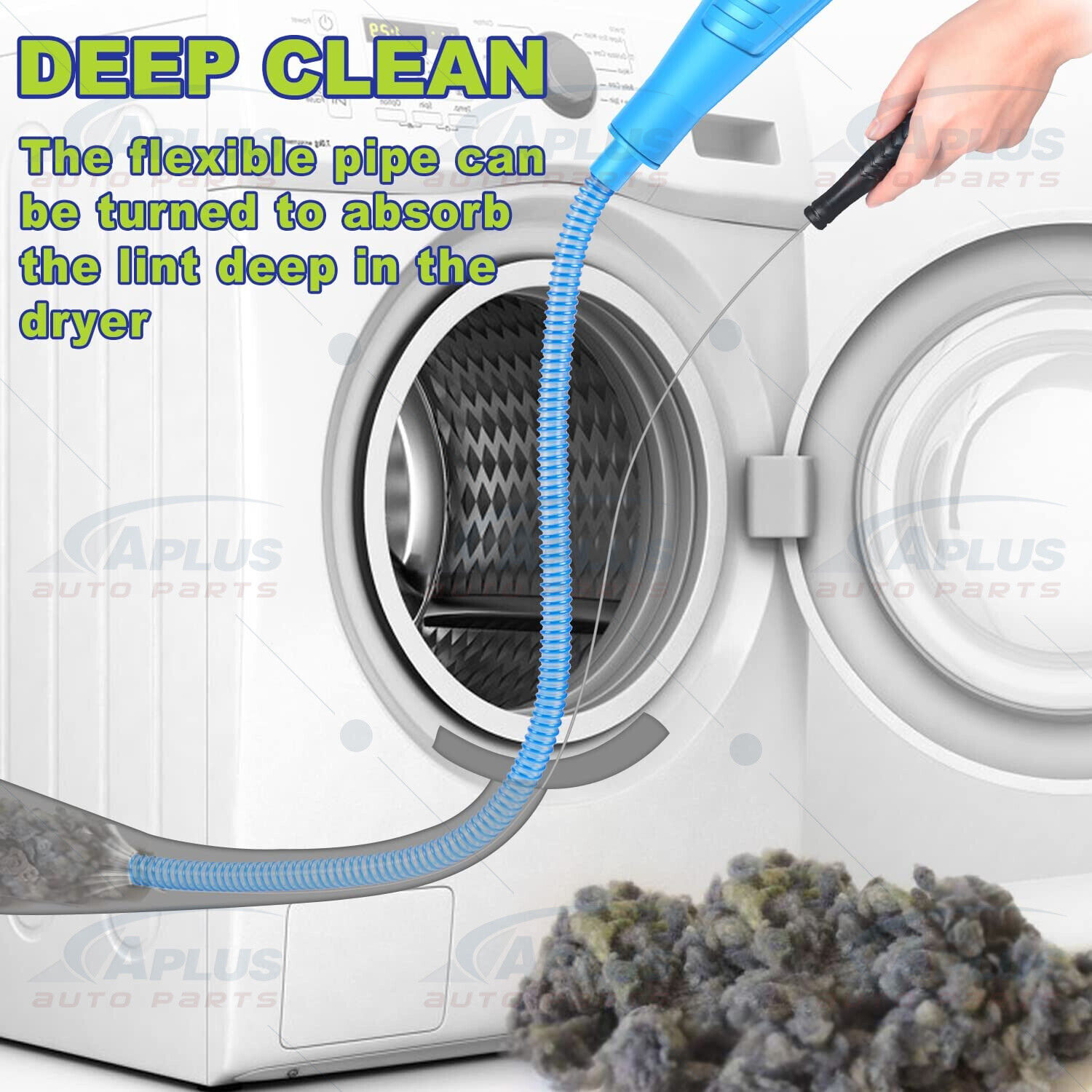 Bendable Dryer Vent Cleaner Kit with Guide