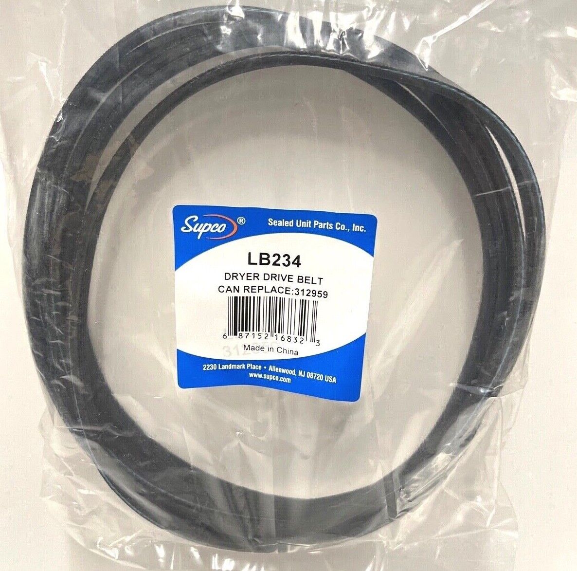 Supco 100" 5-Rib Dryer Belt for WPY312959