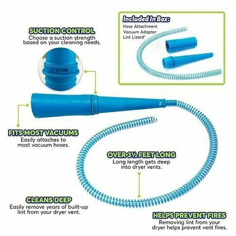 Dryer Vent Cleaner Kit with Vacuum Hose Brush
