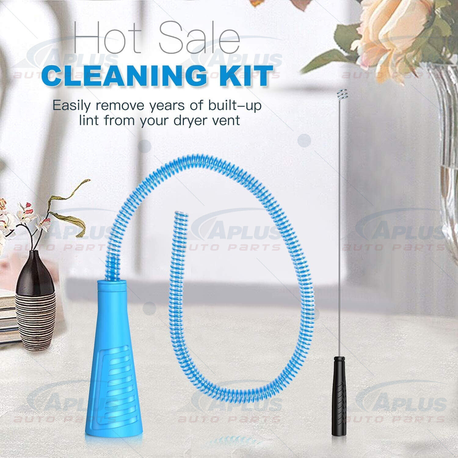 Bendable Dryer Vent Cleaner Kit with Guide