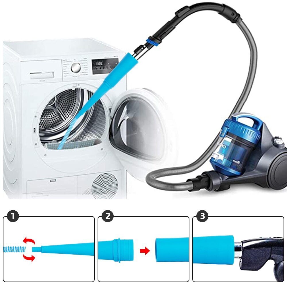 Dryer Vent Cleaner Kit with Vacuum Attachment