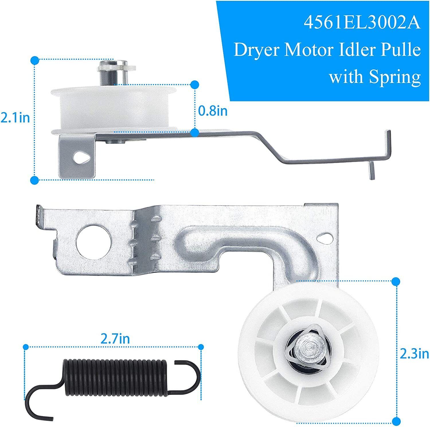LG Kenmore Dryer Repair Kit: Drum Roller, Belt, Pulley