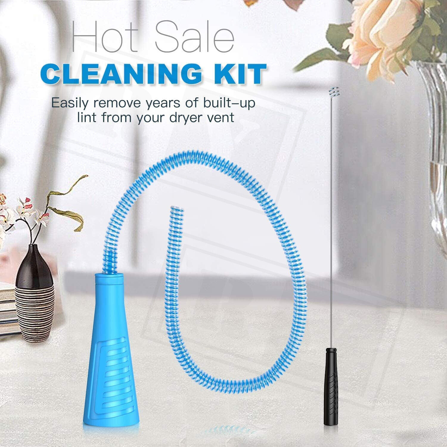 Dryer Vent Cleaning Kit with Vacuum Attachment