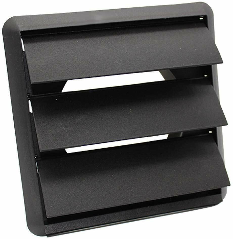 4" Black Tumble Dryer Wall Vent Kit