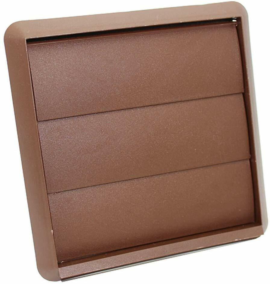 Tumble Dryer Wall Vent Kit with Brown Grille