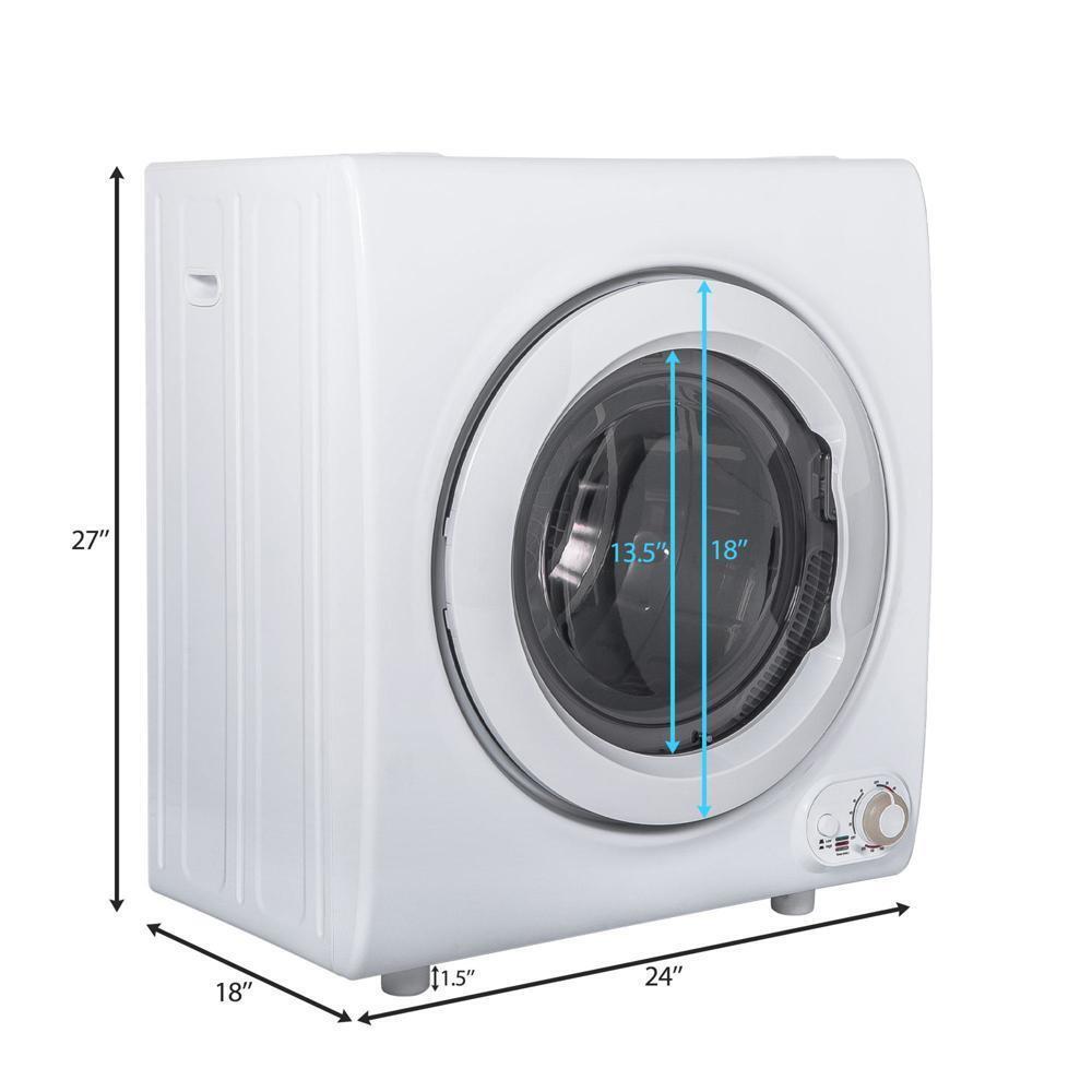 Compact 2.65Cu.Ft Electric Clothes Tumble Dryer