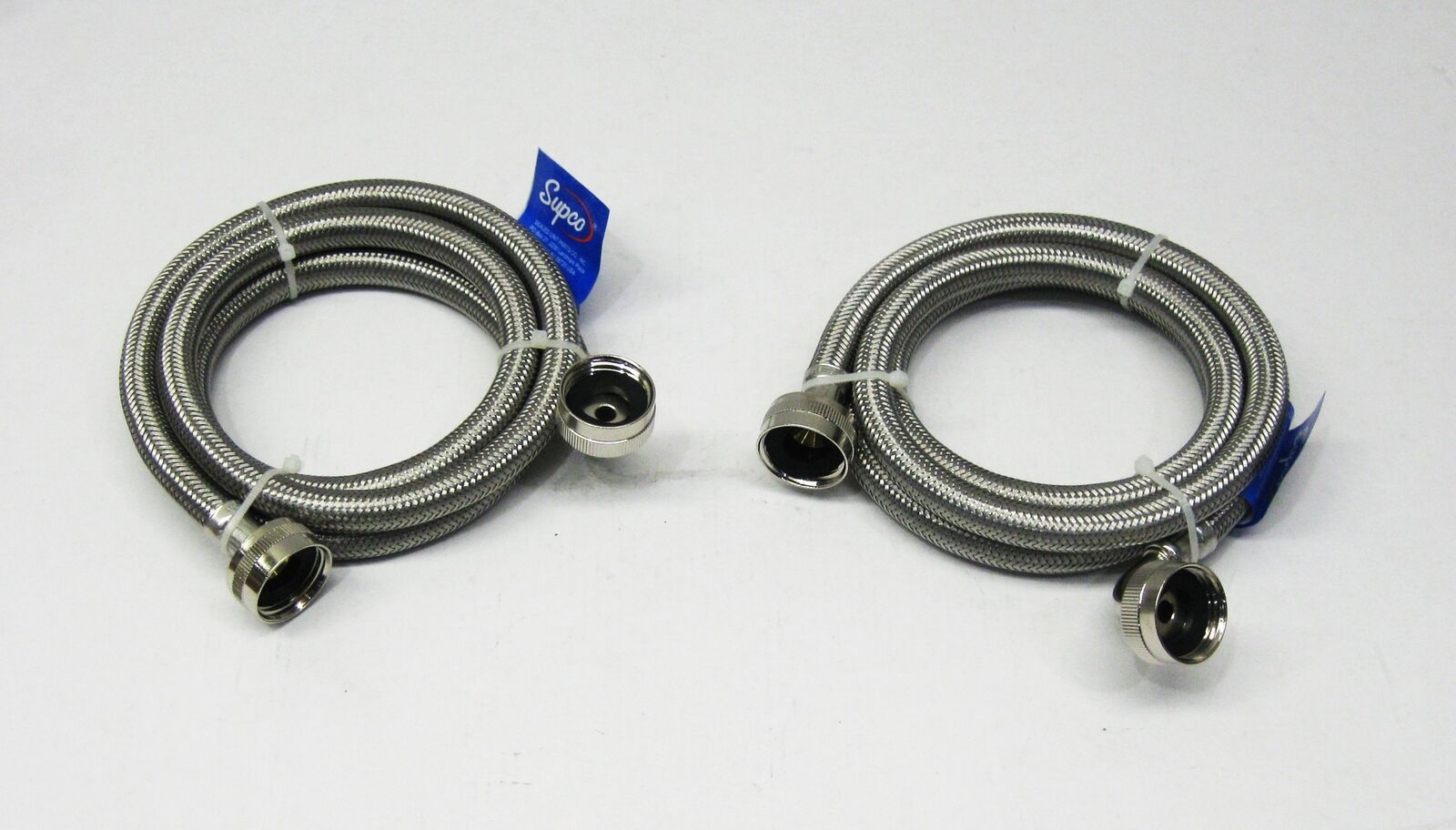 Stainless Steel Inlet Fill Hoses Set with Washers