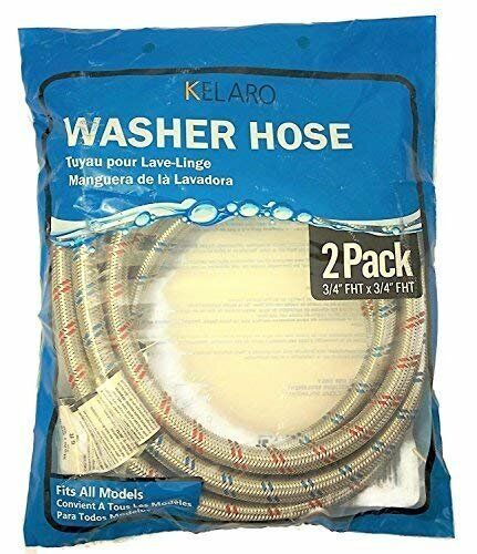 Stainless Steel Washing Machine Hoses with 90-Degree Elbow