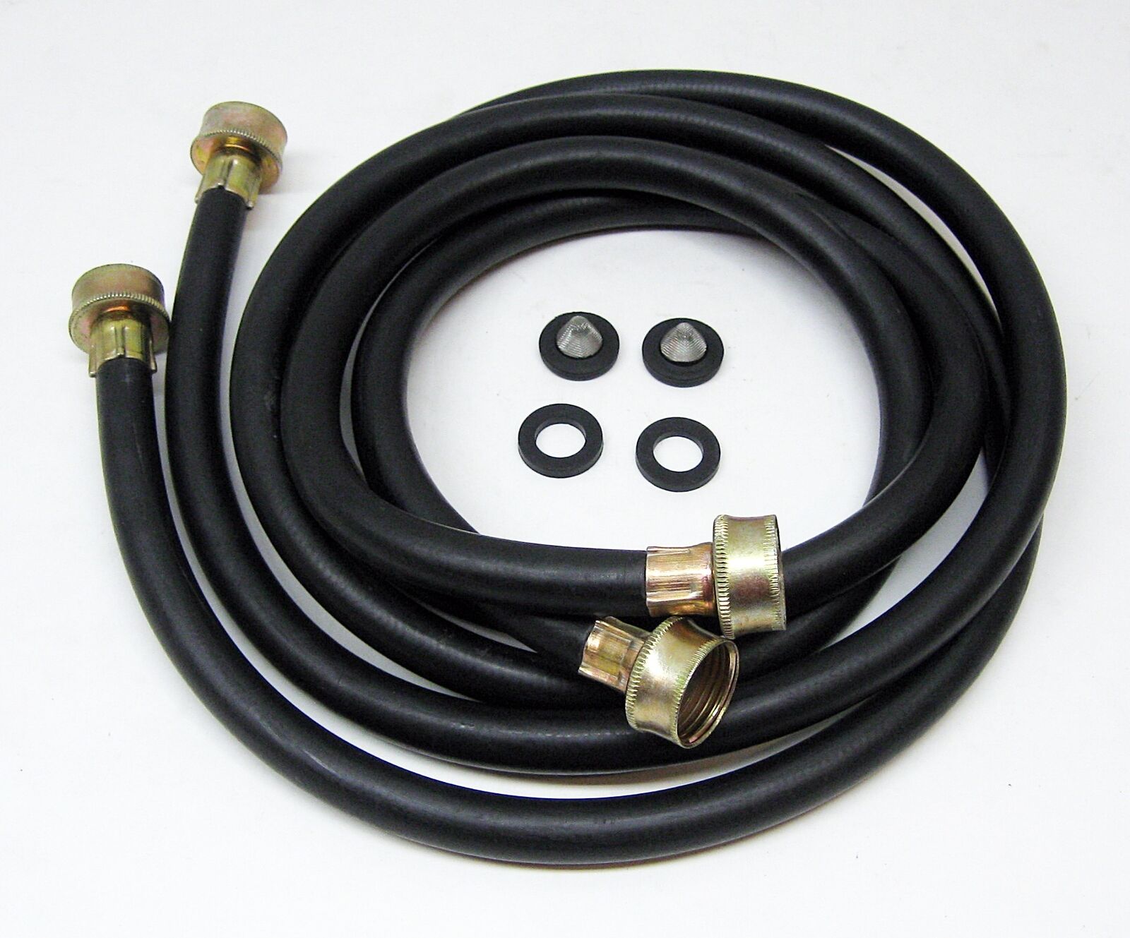 2-Pack 5' Rubber Inlet Fill Hoses for Washers