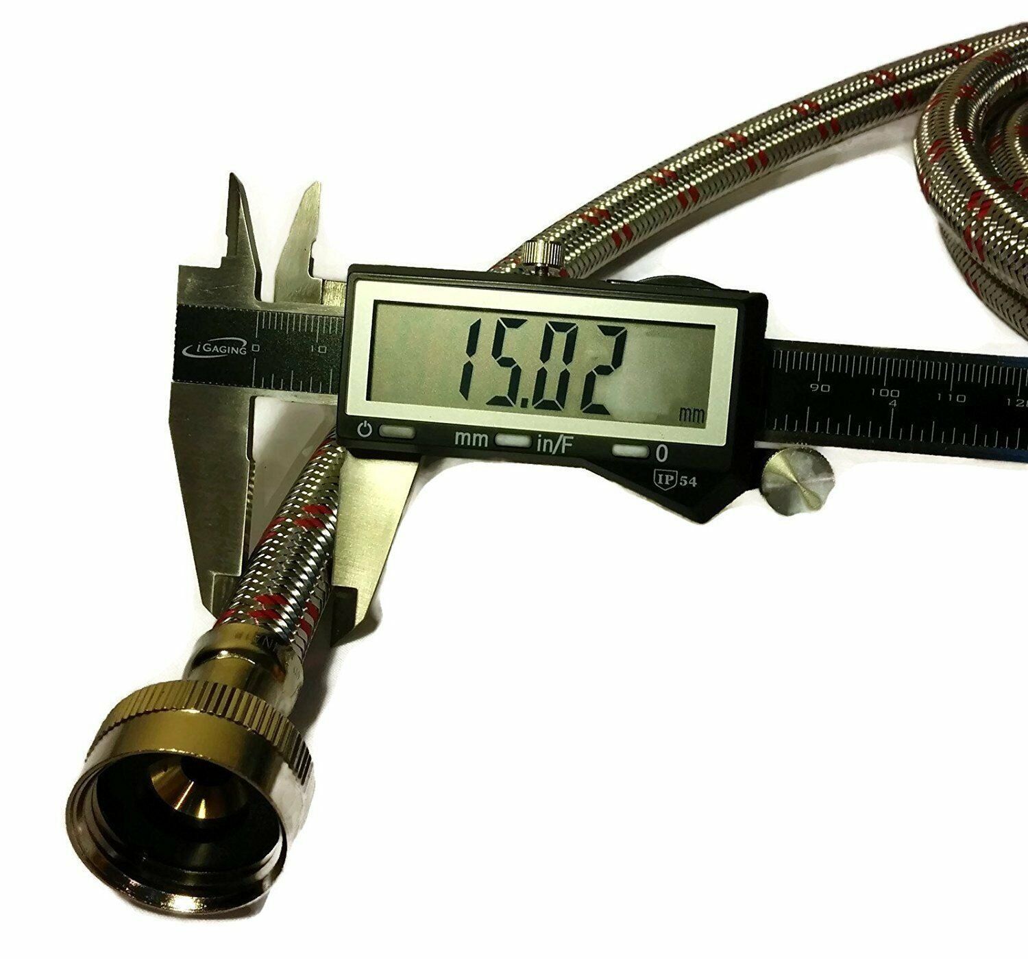 Stainless Steel Washing Machine Hoses with 90-Degree Elbow