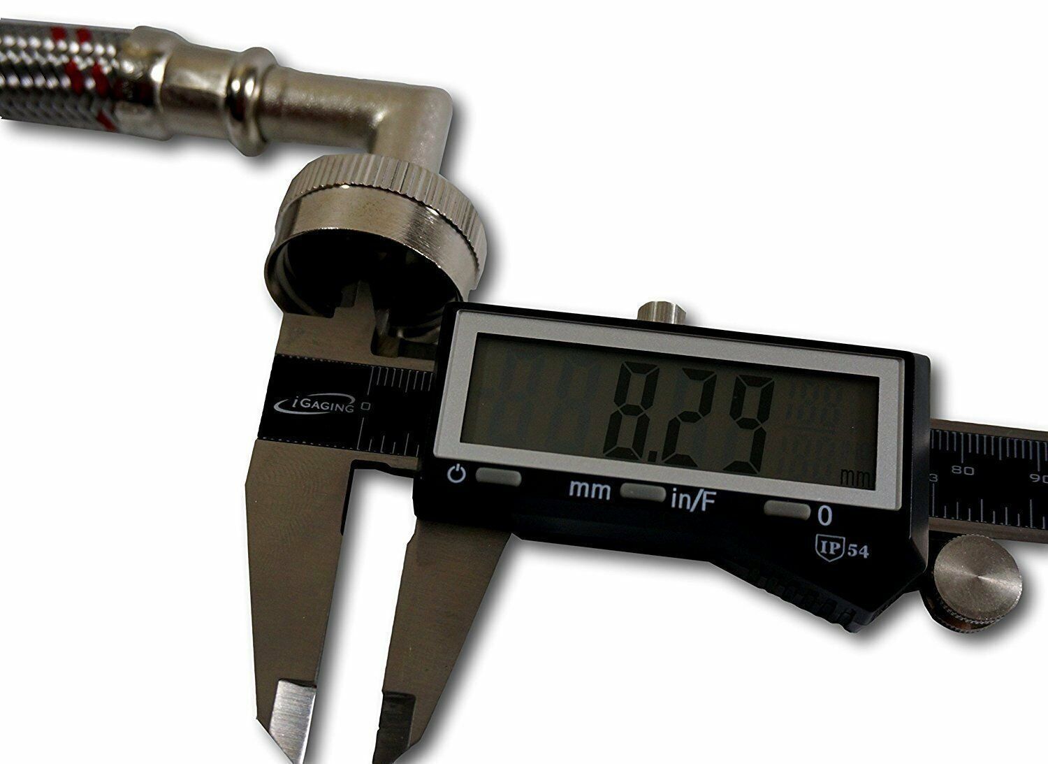 Stainless Steel Washing Machine Hoses with 90-Degree Elbow