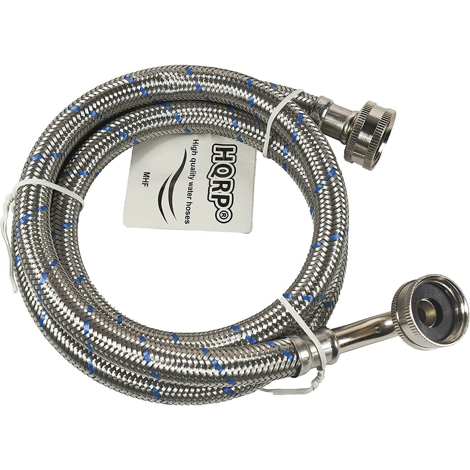 2-Pack 4-FT Stainless Steel Washing Machine Hoses