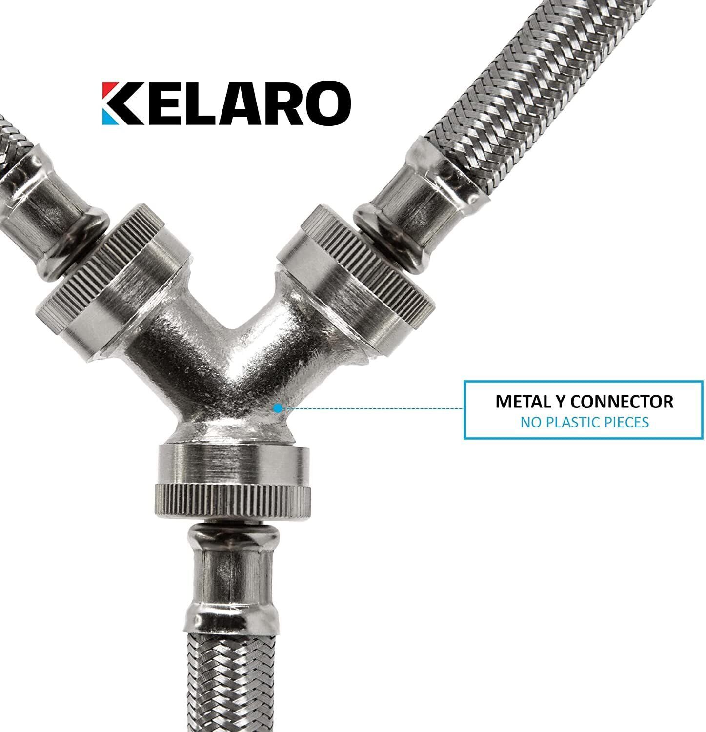 Male Y Adapter for Steam Dryer and Washing Machine