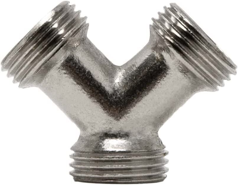 Male Y Adapter for Steam Dryer and Washing Machine