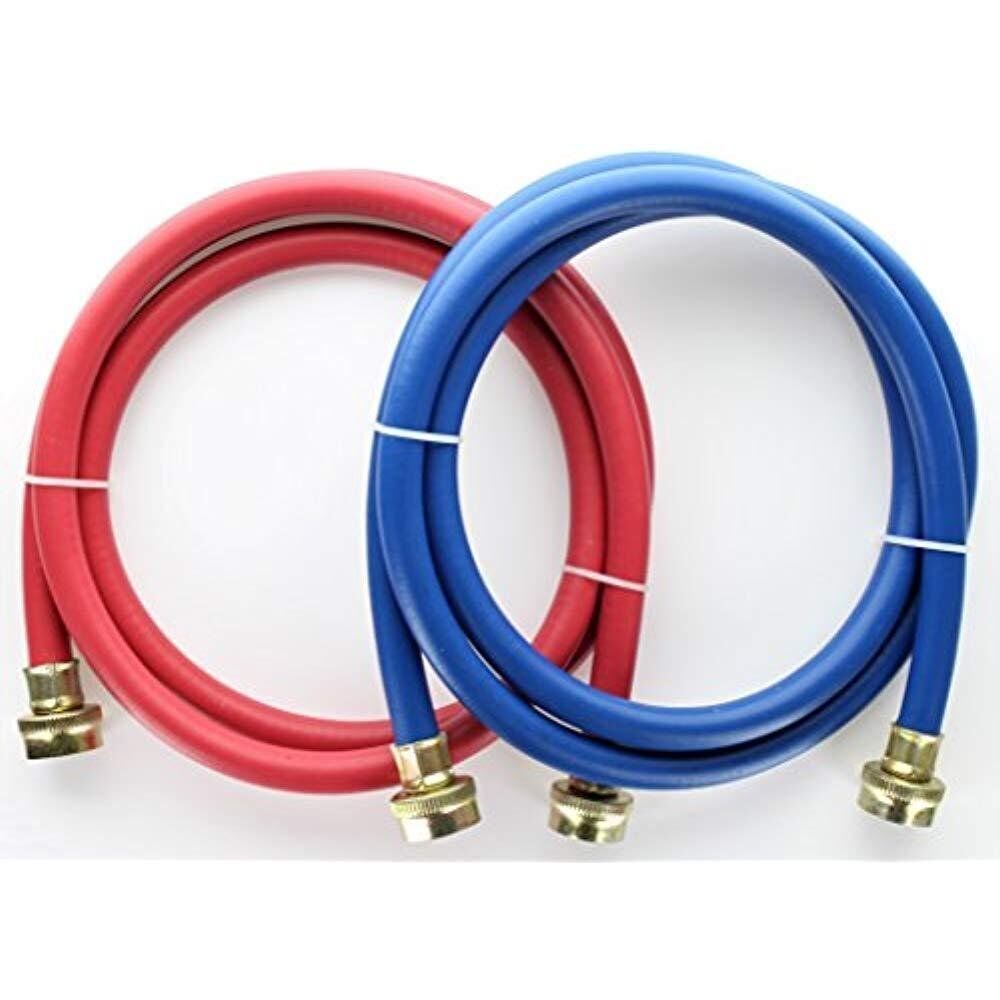 Rubber Washing Machine Hoses, 6 Feet Long (2 Pack)