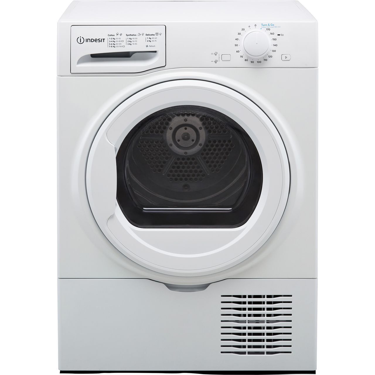 Indesit 8kg Freestanding Condenser Tumble Dryer - White