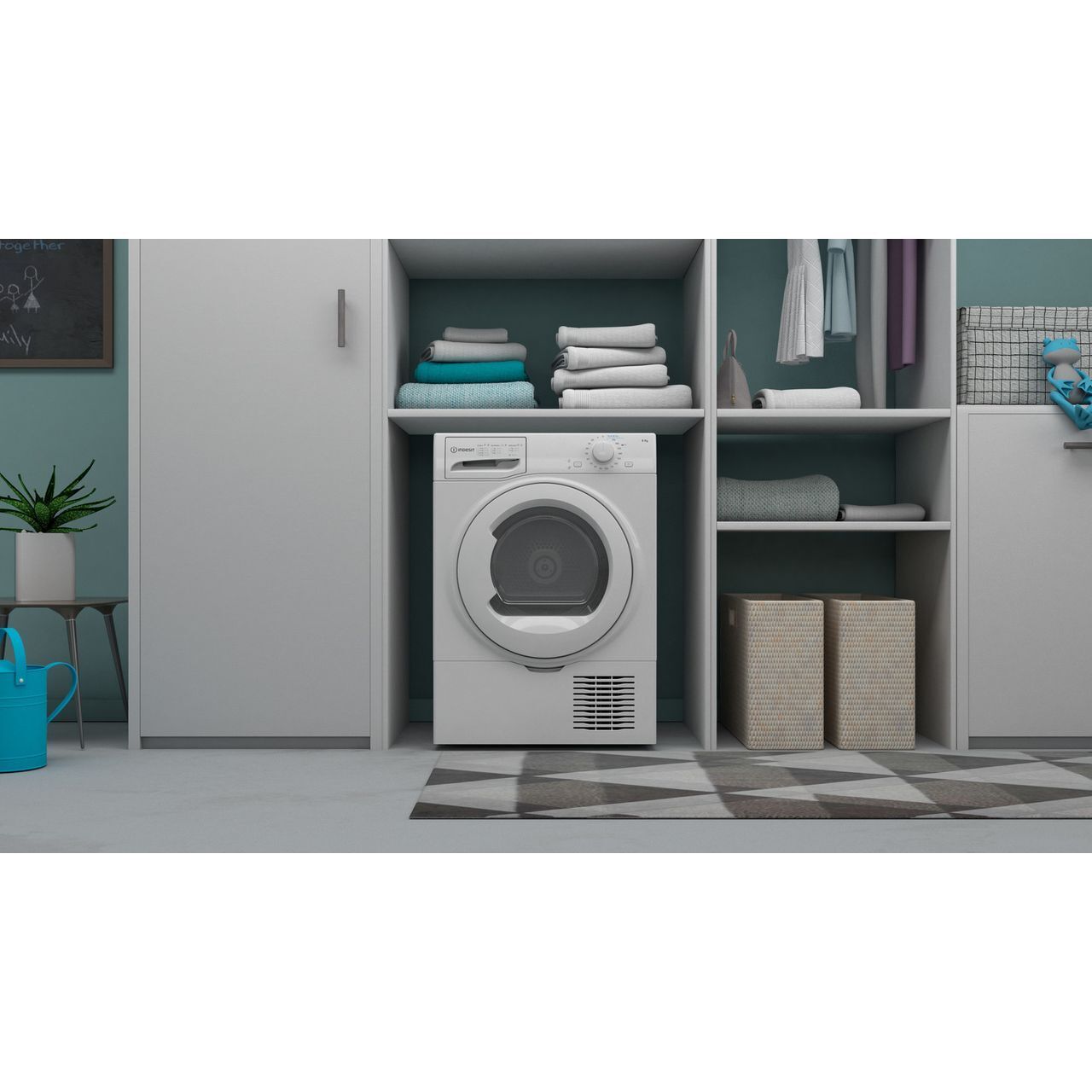 Indesit 8kg Freestanding Condenser Tumble Dryer - White
